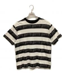 GOD SELECTION XXX（ゴッドセレクショントリプルエックス）の古着「半袖カットソー」｜ブラック×ホワイト