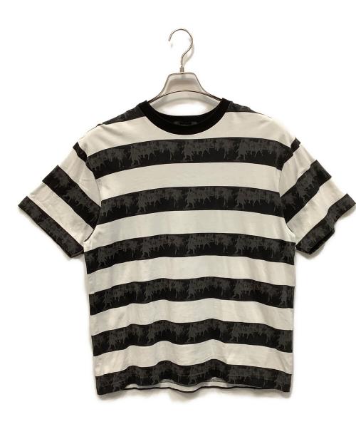 GOD SELECTION XXX（ゴッドセレクショントリプルエックス）GOD SELECTION XXX (ゴッドセレクショントリプルエックス) 半袖カットソー ブラック×ホワイト サイズ:Ｍの古着・服飾アイテム