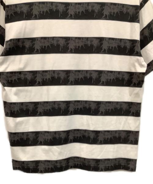 GOD SELECTION XXX（ゴッドセレクショントリプルエックス）GOD SELECTION XXX (ゴッドセレクショントリプルエックス) 半袖カットソー ブラック×ホワイト サイズ:Ｍの古着・服飾アイテム