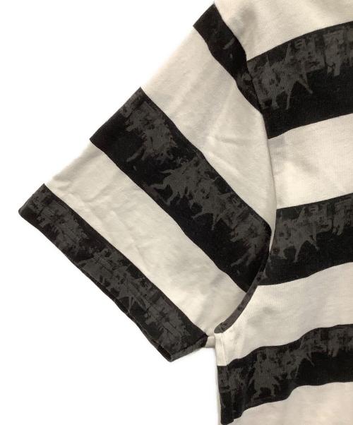 GOD SELECTION XXX（ゴッドセレクショントリプルエックス）GOD SELECTION XXX (ゴッドセレクショントリプルエックス) 半袖カットソー ブラック×ホワイト サイズ:Ｍの古着・服飾アイテム