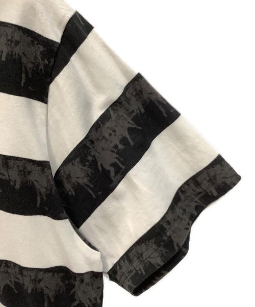 GOD SELECTION XXX（ゴッドセレクショントリプルエックス）GOD SELECTION XXX (ゴッドセレクショントリプルエックス) 半袖カットソー ブラック×ホワイト サイズ:Ｍの古着・服飾アイテム