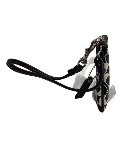 COACH（コーチ）COACH (コーチ) ポーチ ホワイト×ブラックの古着・服飾アイテム