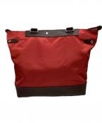 BLACK LABEL CRESTBRIDGEブラックレーベル クレストブリッジ）の古着「トートバッグ」｜レッド×ブラウン