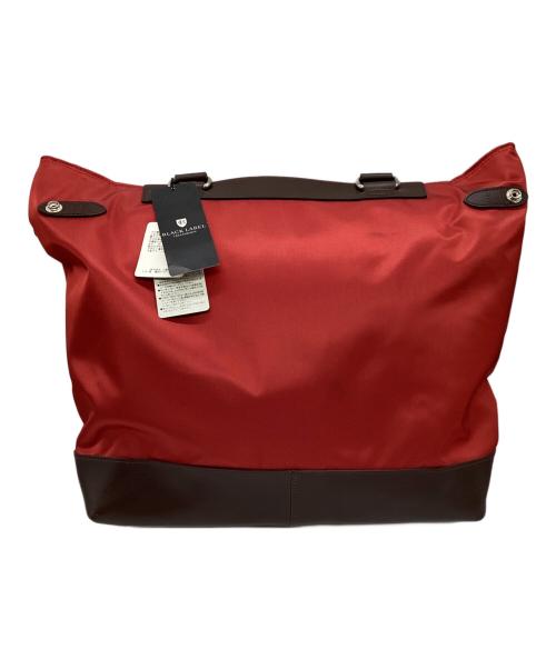BLACK LABEL CRESTBRIDGE（ブラックレーベル クレストブリッジ）BLACK LABEL CRESTBRIDGE (ブラックレーベル クレストブリッジ) トートバッグ レッド×ブラウンの古着・服飾アイテム