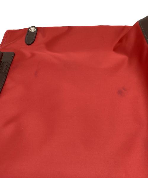 BLACK LABEL CRESTBRIDGE（ブラックレーベル クレストブリッジ）BLACK LABEL CRESTBRIDGE (ブラックレーベル クレストブリッジ) トートバッグ レッド×ブラウンの古着・服飾アイテム