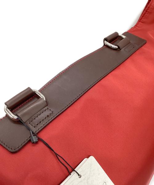 BLACK LABEL CRESTBRIDGE（ブラックレーベル クレストブリッジ）BLACK LABEL CRESTBRIDGE (ブラックレーベル クレストブリッジ) トートバッグ レッド×ブラウンの古着・服飾アイテム