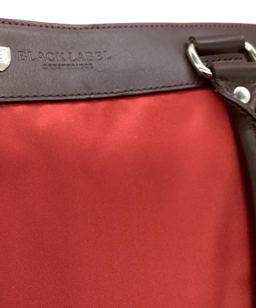 BLACK LABEL CRESTBRIDGE（ブラックレーベル クレストブリッジ）BLACK LABEL CRESTBRIDGE (ブラックレーベル クレストブリッジ) トートバッグ レッド×ブラウンの古着・服飾アイテム