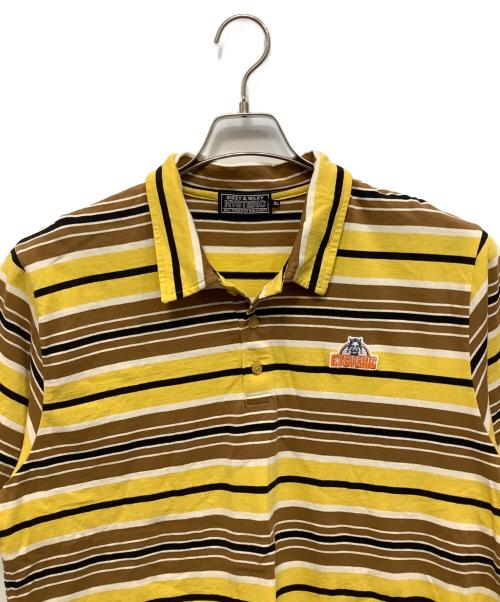 Hysteric Glamour（ヒステリックグラマー）Hysteric Glamour (ヒステリックグラマー) ポロシャツ ブラウン×イエロー サイズ:XLの古着・服飾アイテム