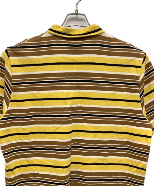 Hysteric Glamour（ヒステリックグラマー）Hysteric Glamour (ヒステリックグラマー) ポロシャツ ブラウン×イエロー サイズ:XLの古着・服飾アイテム