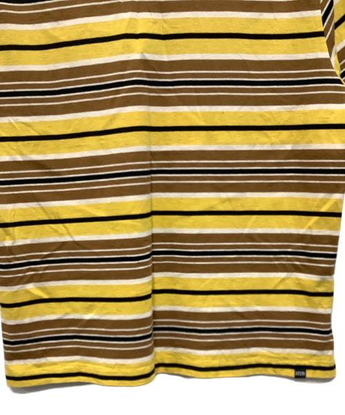 Hysteric Glamour（ヒステリックグラマー）Hysteric Glamour (ヒステリックグラマー) ポロシャツ ブラウン×イエロー サイズ:XLの古着・服飾アイテム