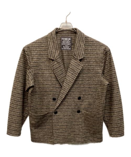 Hysteric Glamour（ヒステリックグラマー）Hysteric Glamour (ヒステリックグラマー) ダブルブレステッドジャケット ブラウン サイズ:Ｌの古着・服飾アイテム