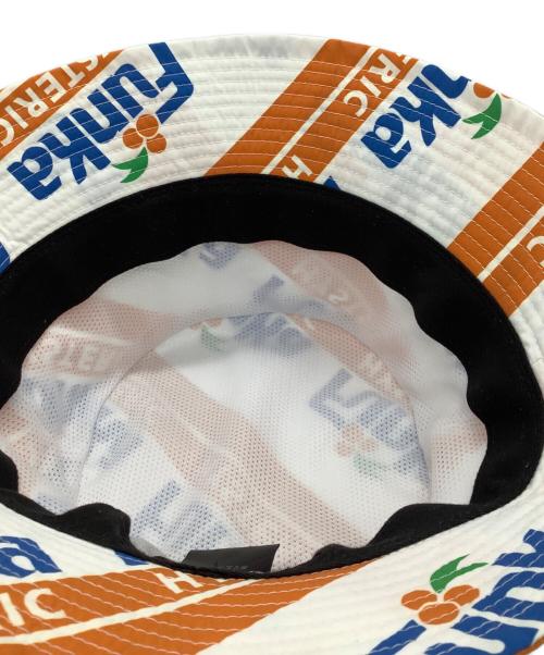 Hysteric Glamour（ヒステリックグラマー）Hysteric Glamour (ヒステリックグラマー) バケットハット ホワイト×オレンジ サイズ:Ｌの古着・服飾アイテム