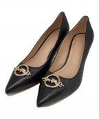 COACHコーチ）の古着「ヒールパンプス」｜ブラック