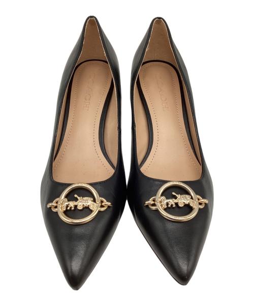 COACH（コーチ）COACH (コーチ) ヒールパンプス ブラック サイズ:24.5ｃｍの古着・服飾アイテム