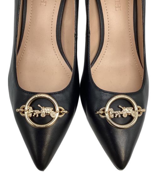 COACH（コーチ）COACH (コーチ) ヒールパンプス ブラック サイズ:24.5ｃｍの古着・服飾アイテム