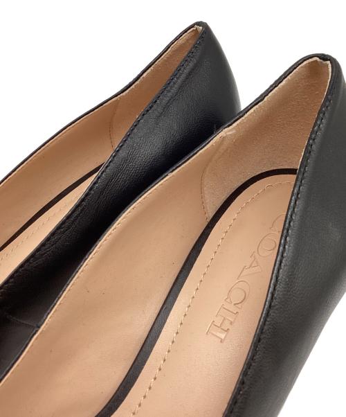 COACH（コーチ）COACH (コーチ) ヒールパンプス ブラック サイズ:24.5ｃｍの古着・服飾アイテム