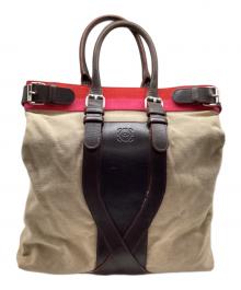 LOEWE（ロエベ）の古着「ハンドバッグ」｜ベージュ×ブラック