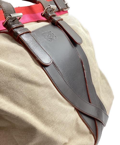 LOEWE（ロエベ）LOEWE (ロエベ) ハンドバッグ ベージュ×ブラックの古着・服飾アイテム