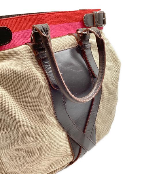 LOEWE（ロエベ）LOEWE (ロエベ) ハンドバッグ ベージュ×ブラックの古着・服飾アイテム