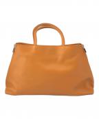 FURLAフルラ）の古着「レザートートバッグ」｜オレンジ