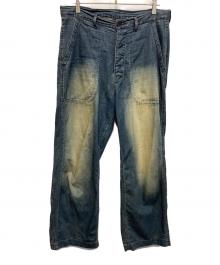 refomed（リフォメッド）の古着「OLD MAN DENIM TROUSERS」｜ブルー