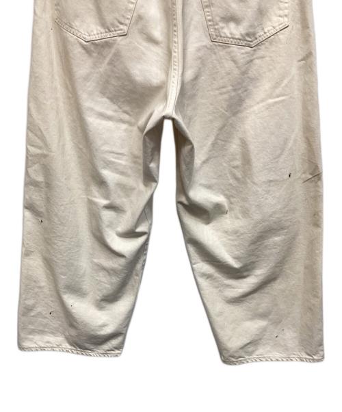 yokosakamoto（ヨウコサカモト）yokosakamoto (ヨウコサカモト) ペイント加工パンtヌ アイボリー サイズ:Ｌの古着・服飾アイテム