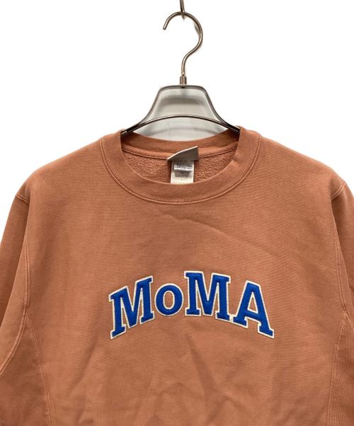Champion REVERSE WEAVE（チャンピオン リバース ウィーブ）Champion REVERSE WEAVE (チャンピオン リバース ウィーブ) MoMA (モマ) 裏起毛スウェット ピンク サイズ:Ｓの古着・服飾アイテム