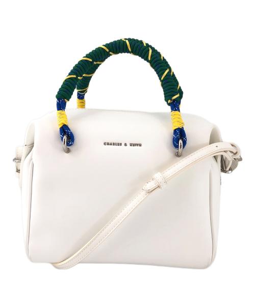 CHARLES & KEITH（チャールズアンドキース）CHARLES & KEITH (チャールズ＆キース) ショルダーバッグ ホワイトの古着・服飾アイテム