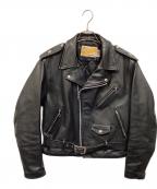 Schottショット）の古着「ダブルライダースジャケット」｜ブラック