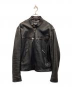 mono fieldモノフィールド）の古着「ライダースジャケット」｜ブラック