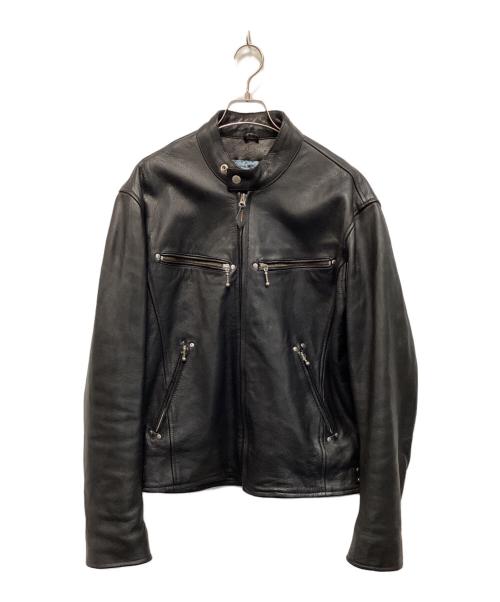 mono field（モノフィールド）mono field (モノフィールド) ライダースジャケット ブラック サイズ:3Ｌの古着・服飾アイテム