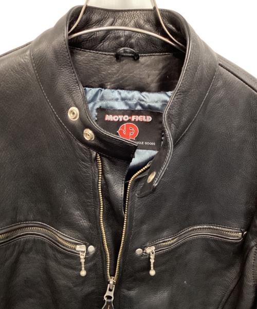 mono field（モノフィールド）mono field (モノフィールド) ライダースジャケット ブラック サイズ:3Ｌの古着・服飾アイテム