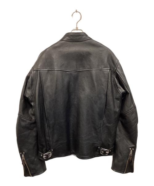 mono field（モノフィールド）mono field (モノフィールド) ライダースジャケット ブラック サイズ:3Ｌの古着・服飾アイテム