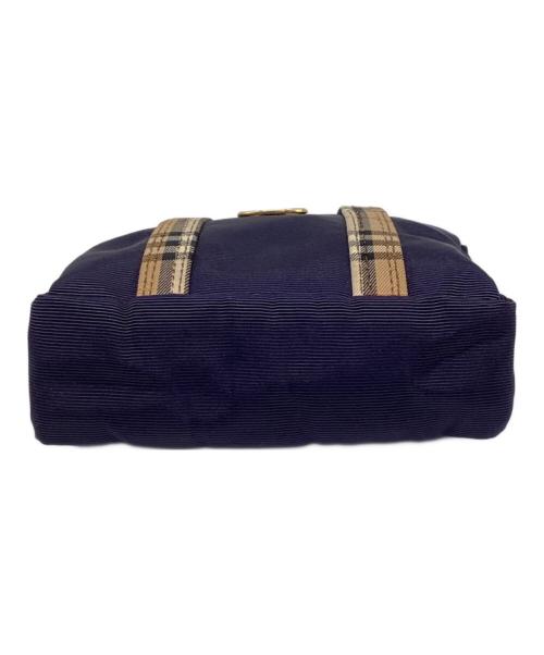 Burberry's（バーバリー）Burberry's (バーバリーズ) マイクロミニハンドバッグ ネイビー×ベージュの古着・服飾アイテム