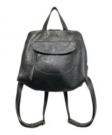 DAKOTA（ダコタ）の古着「レザーリュック」｜ブラック