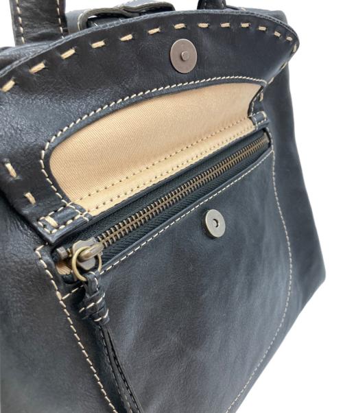 DAKOTA（ダコタ）DAKOTA (ダコタ) レザーリュック ブラックの古着・服飾アイテム