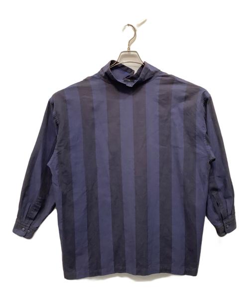 ISSEY MIYAKE（イッセイミヤケ）ISSEY MIYAKE (イッセイミヤケ) 長袖カットソー ブルー サイズ:Ｌの古着・服飾アイテム