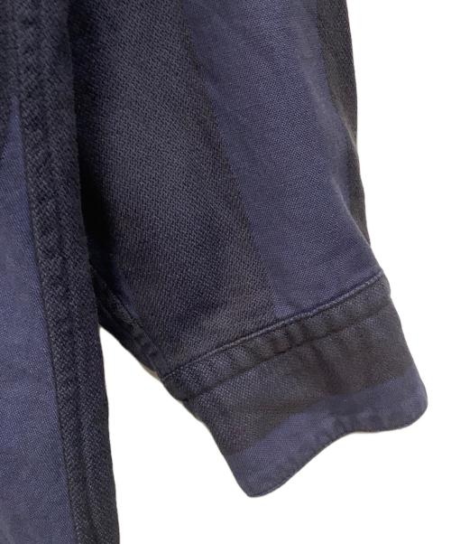 ISSEY MIYAKE（イッセイミヤケ）ISSEY MIYAKE (イッセイミヤケ) 長袖カットソー ブルー サイズ:Ｌの古着・服飾アイテム