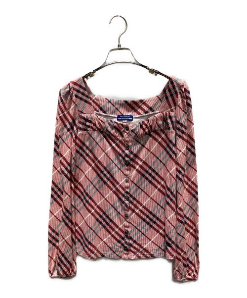 BURBERRY BLUE LABEL（バーバリー ブルー レーベル）BURBERRY BLUE LABEL (バーバリー ブルー レーベル) シャツブラウス ピンク サイズ:38の古着・服飾アイテム
