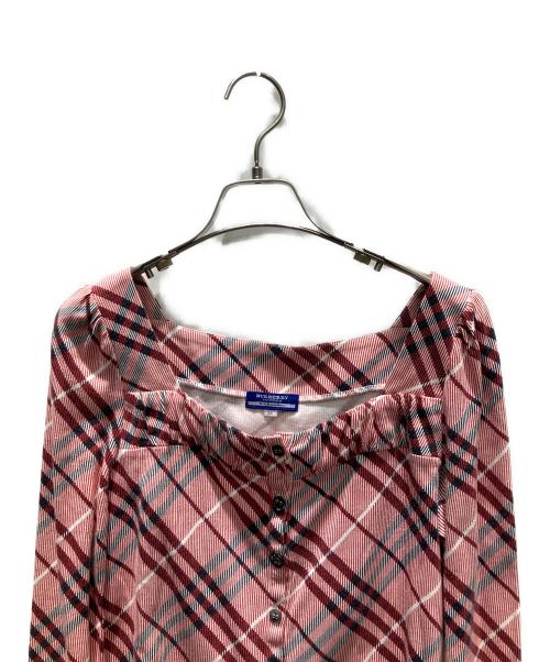 BURBERRY BLUE LABEL（バーバリー ブルー レーベル）BURBERRY BLUE LABEL (バーバリー ブルー レーベル) シャツブラウス ピンク サイズ:38の古着・服飾アイテム