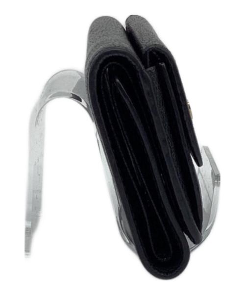 MIU MIU（ミュウミュウ）MIU MIU (ミュウミュウ) 3つ折り財布 ブラックの古着・服飾アイテム