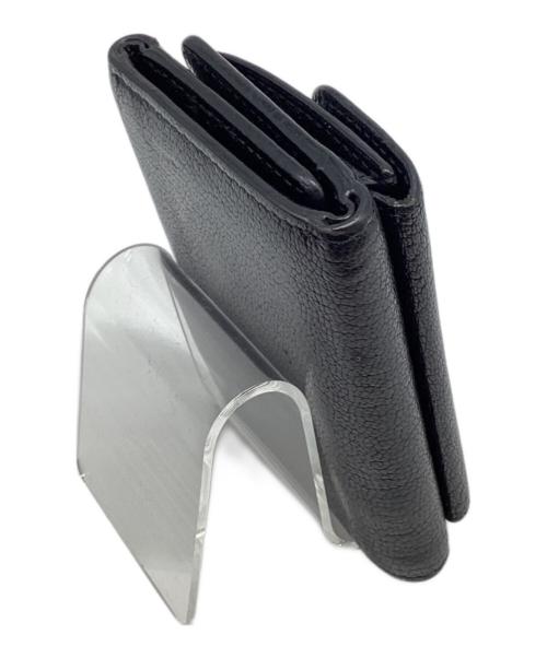 MIU MIU（ミュウミュウ）MIU MIU (ミュウミュウ) 3つ折り財布 ブラックの古着・服飾アイテム