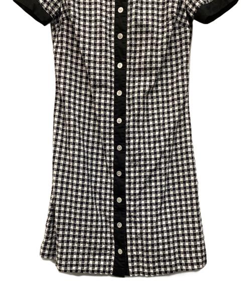 FRED PERRY（フレッドペリー）FRED PERRY (フレッドペリー) シャツワンピース ホワイト×ブラック サイズ:36の古着・服飾アイテム