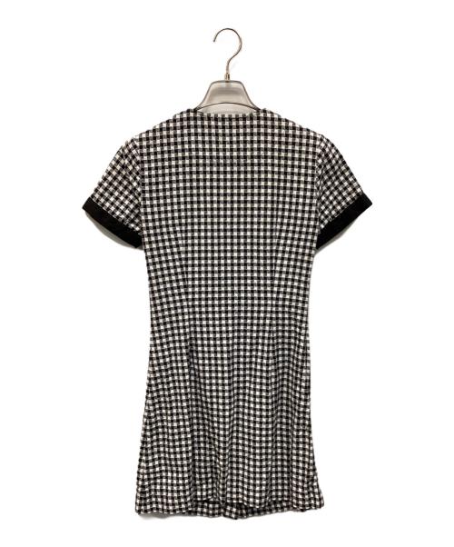 FRED PERRY（フレッドペリー）FRED PERRY (フレッドペリー) シャツワンピース ホワイト×ブラック サイズ:36の古着・服飾アイテム