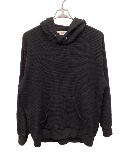 velva sheen（ベルバシーン）velva sheen (ベルバシーン) ワッフルパーカー ブラック サイズ:Ｌの古着・服飾アイテム