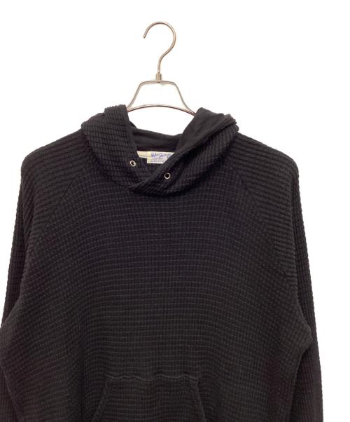 velva sheen（ベルバシーン）velva sheen (ベルバシーン) ワッフルパーカー ブラック サイズ:Ｌの古着・服飾アイテム