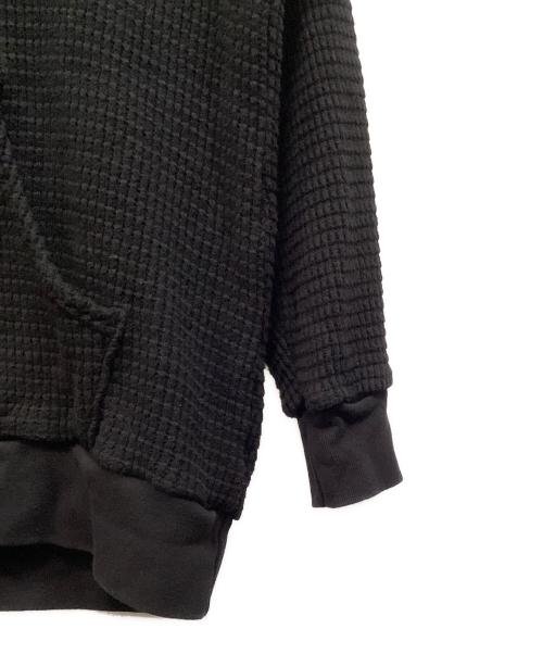 velva sheen（ベルバシーン）velva sheen (ベルバシーン) ワッフルパーカー ブラック サイズ:Ｌの古着・服飾アイテム