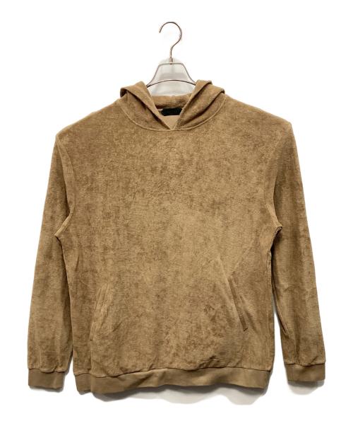 Zanone（ザノーネ）Zanone (ザノーネ) パイルパーカー ブラウン サイズ:XLの古着・服飾アイテム