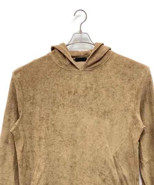 Zanone（ザノーネ）Zanone (ザノーネ) パイルパーカー ブラウン サイズ:XLの古着・服飾アイテム