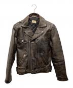 NUDIE JEANSヌーディー・ジーンズ）の古着「ダブルライダースジャケット」｜ブラック